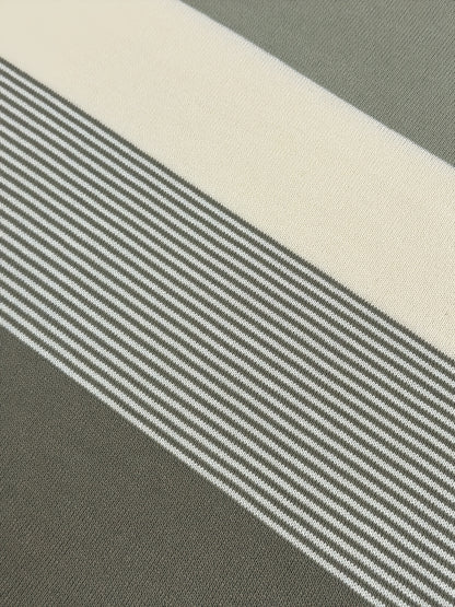 Suéter tipo jersey de punto a rayas para hombre – Clásico, manga larga, cuello redondo