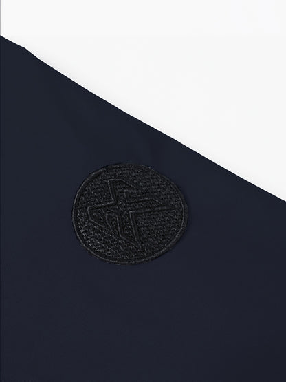 Men’s Letter Embroidered Bomber Jacket – Sporty Casual Streetwear