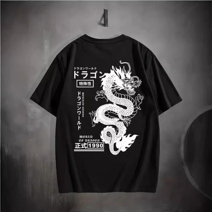T-shirt rétro en coton pour homme – Tee-shirt décontracté à manches courtes