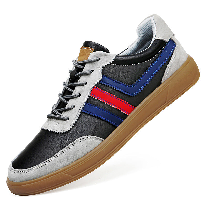 Men’s Height-Boost Sneakers – Premium Leather Streetwear Shoes