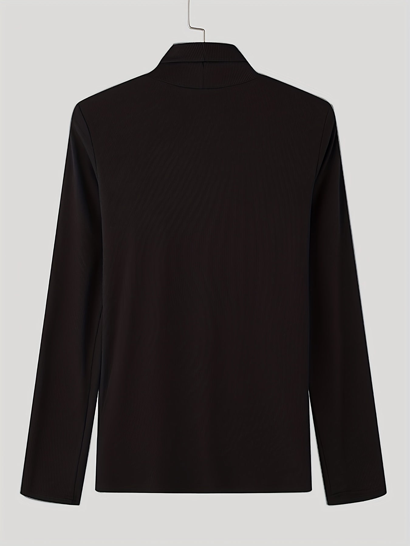 Col roulé homme coupe ajustée – Maillot en maille à boutons