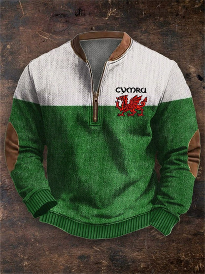 Men’s 3D Digital Print Zip-Up Sweatshirt – Spring & Autumn Style
