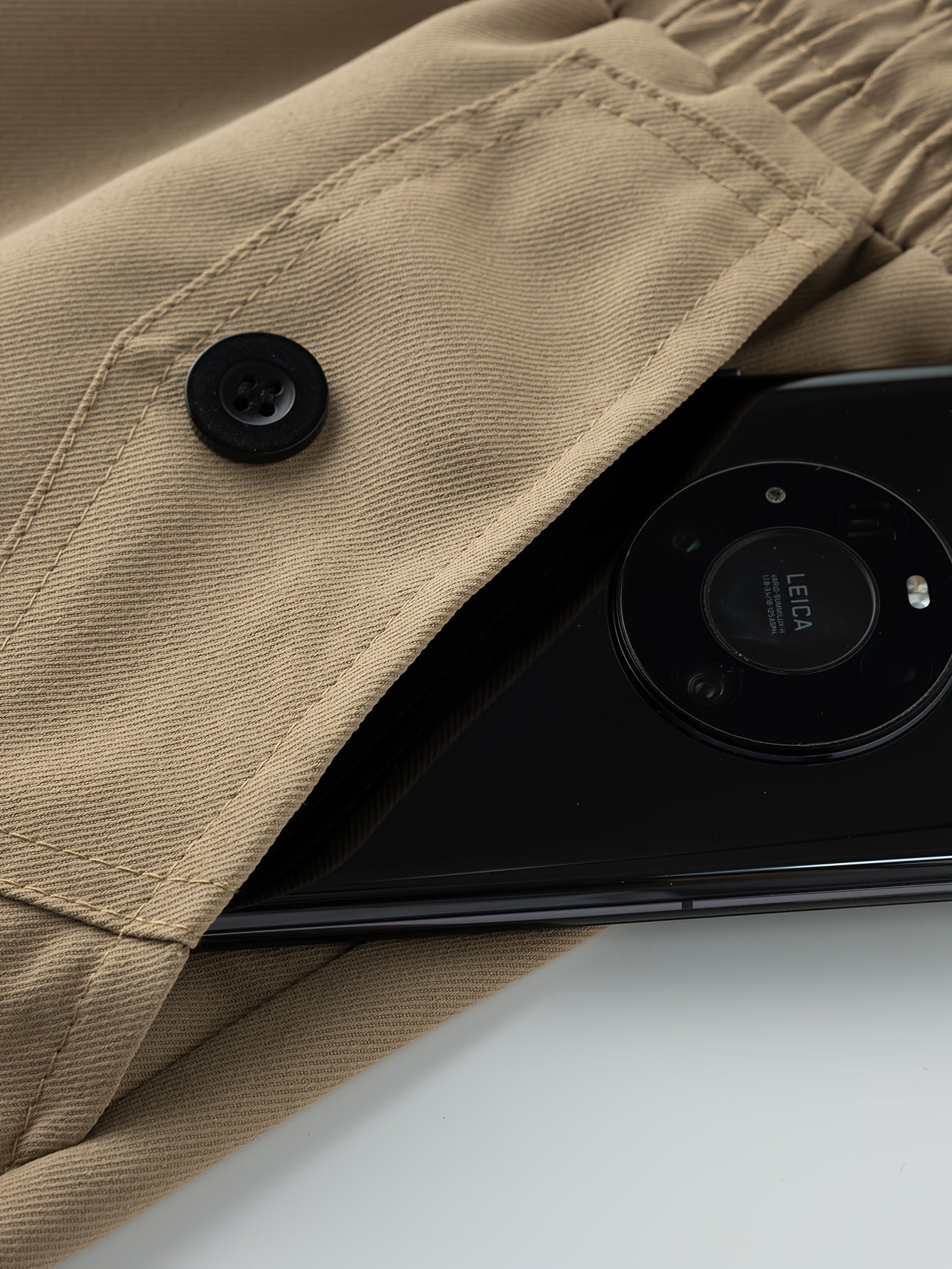 Men’s Olive Cargo Pants – Multi-Pocket Drawstring Utility Trousers