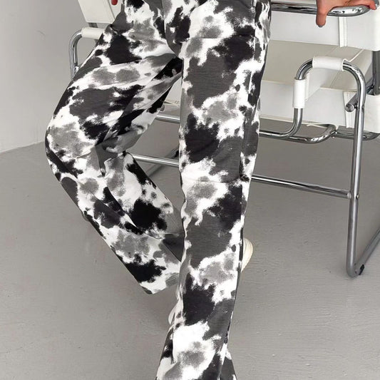 Loom & Soul Women’s Casual Straight Trousers – Loose Cotton Pants with Micro Elasticity and Relaxed Fit