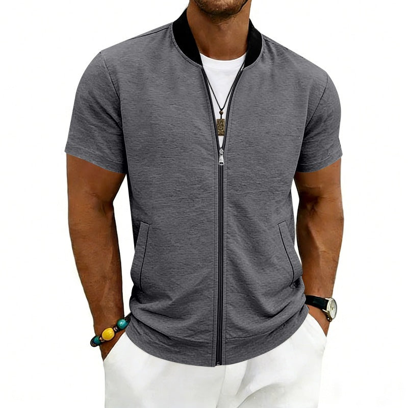 Men’s Flight Zip-Up Jacket – Classic Streetwear Bomber Fit