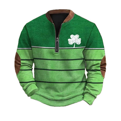 Men’s 3D Digital Print Zip-Up Sweatshirt – Spring & Autumn Style