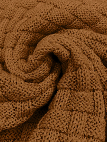 Men’s Waffle Knit Sweater – High Stretch Pullover with Lapel Collar