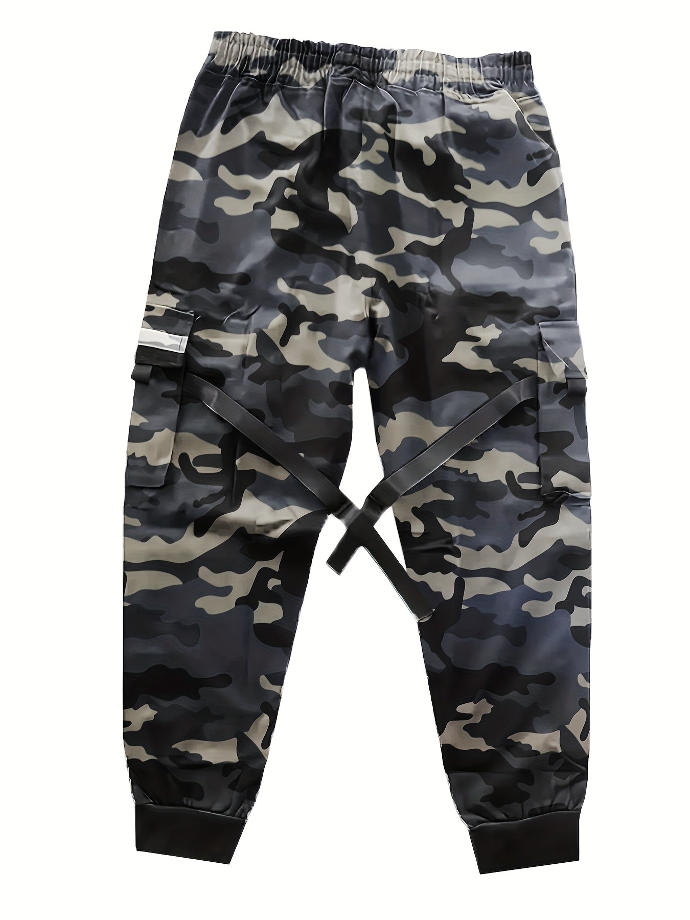 Men’s Camouflage Cargo Pants – Multi-Pocket Loose Street Trousers