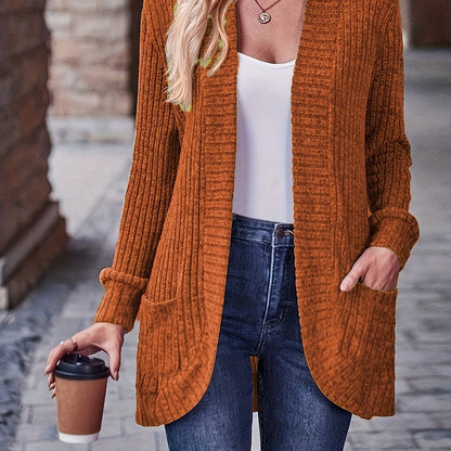 Women’s Elegant Loose Fit Blouse – Mustard Yellow Long Sleeve Top