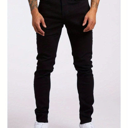 Men’s Gray Slim-Fit Stretch Jeans – Breathable, Modern All-Season Denim