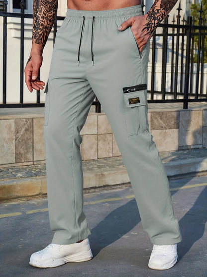 Men's Heavy-Duty Outdoor Cargo Pants – Loose-Fit Work & Hiking Trousers