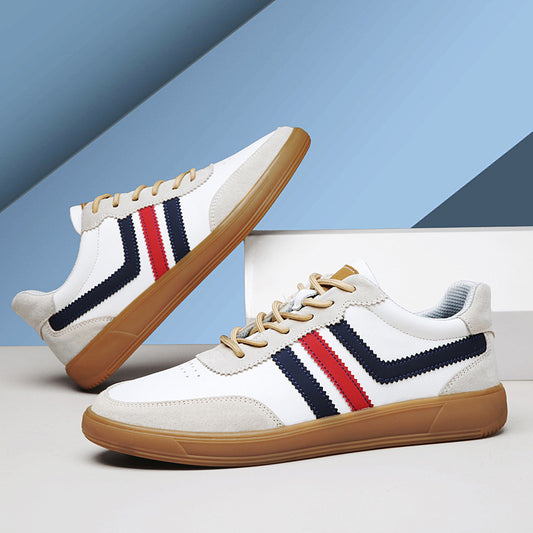 Men’s Height-Boost Sneakers – Premium Leather Streetwear Shoes