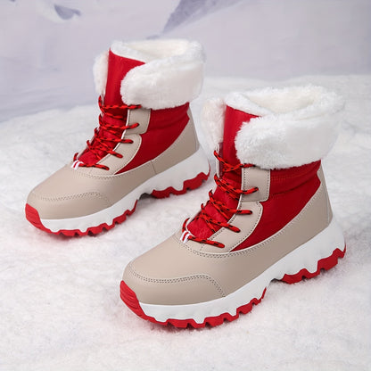 Women’s Warm Anti-Slip Snow Boots – Plush Lined Casual Winter Sports Shoes
