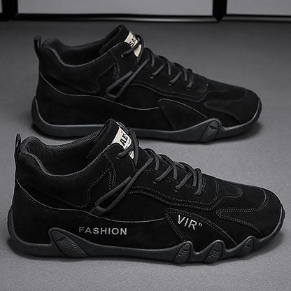 Mens White Shoes Lace up Extra Wide Dress Shoes for Men Sports Shoes for Men Popular Labor Work Shoes Wear High Top Board Shoes Casual Leisure Shoes Mens Leather Casual Shoes Size 10