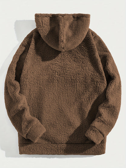 Men’s Plush Fleece Hoodie – Half-Zip “Brooklyn” Winter Pullover