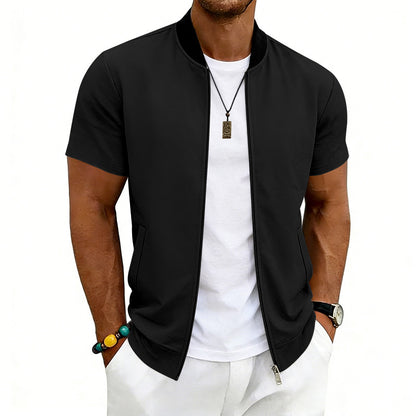 Men’s Flight Zip-Up Jacket – Classic Streetwear Bomber Fit