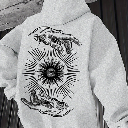 Men’s Lightweight Hoodie – Minimalist Graphic Spring Pullover